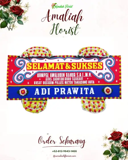 Papan Bunga Ucapan Selamat Gido